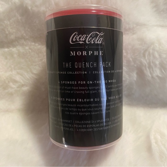 NEW Limited Edition Coca-Cola X Morphe The Quench Pack 4pc Sponges - Black & Red - Picture 5 of 8